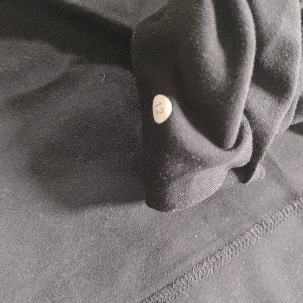 Lululemon Wide Leg Pants Womens 12 Black Outdoors Athletic Y2K - Picture 6 of 9